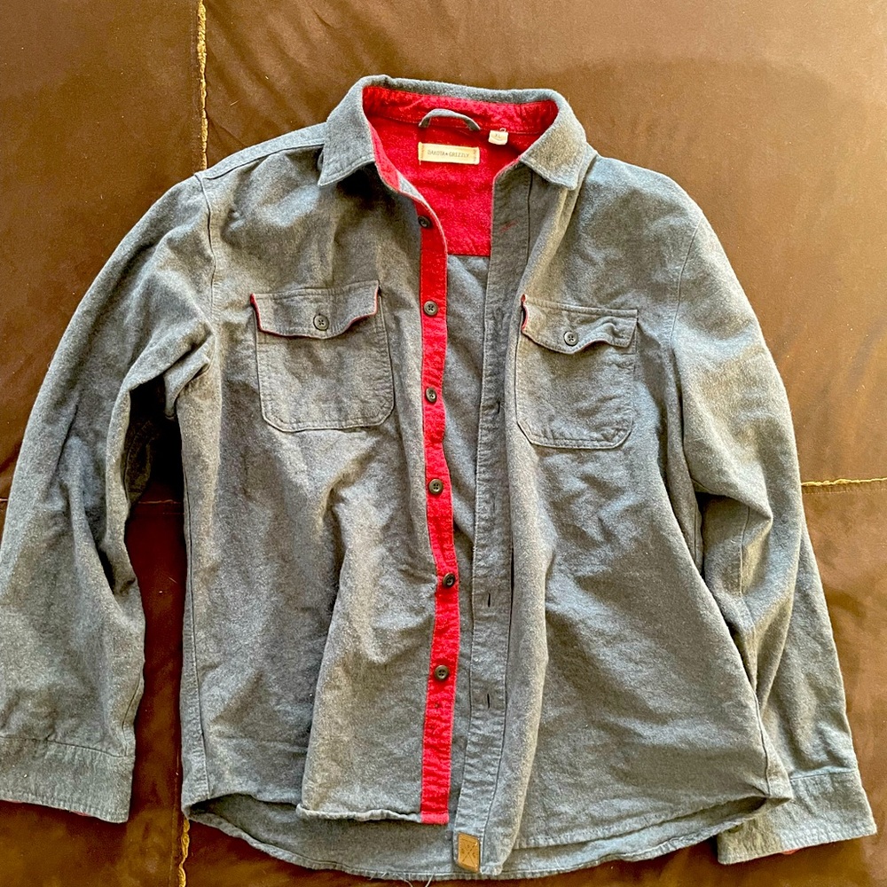 dakota grizzly xl mens blue button up